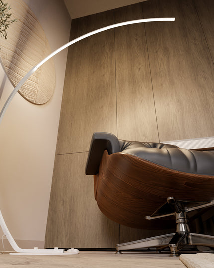 Lampa stojąca LED | Nowoczesna lampa łukowa