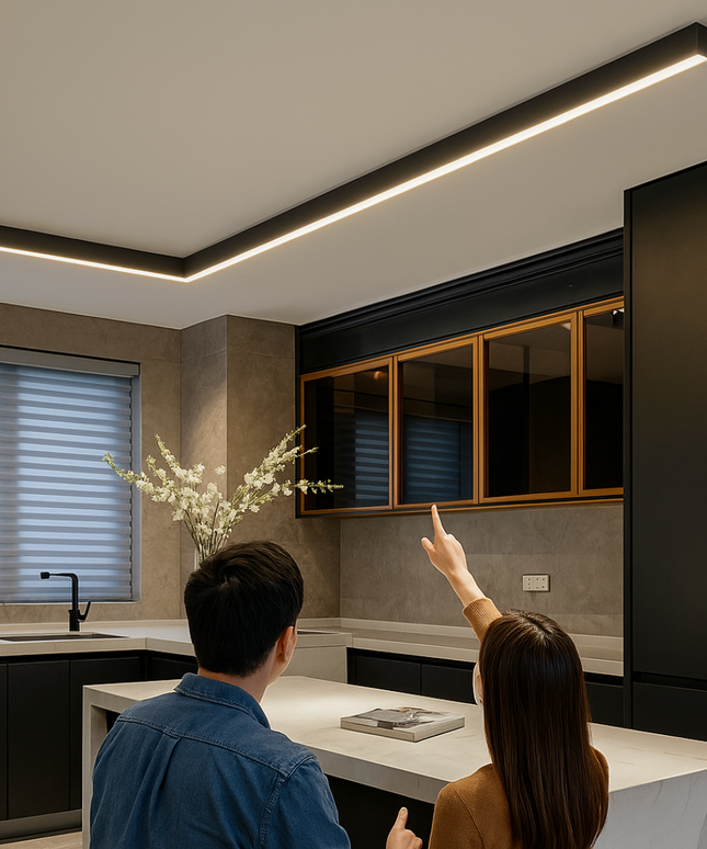 Lampa sufitowa LED nowoczesna | Minimalistyczna lampa sufitowa do wnętrz