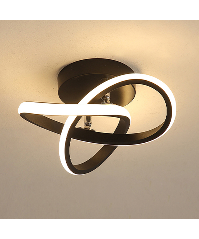 Lampa sufitowa LED z regulowanym oświetleniem | Trzy pierścienie, nowoczesny design