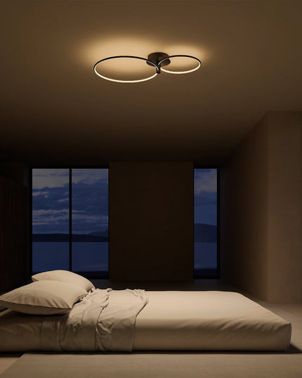 Nowoczesna lampa sufitowa LED | Plafon sufitowy z funkcją ściemniania
