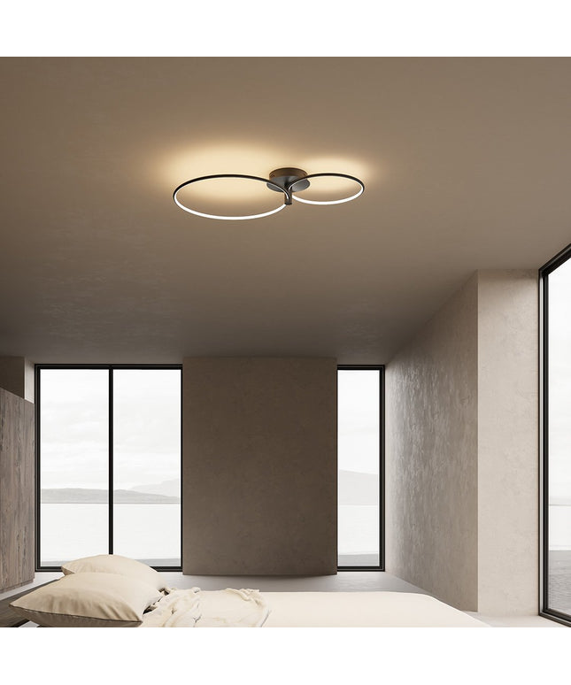 Nowoczesna lampa sufitowa LED | Plafon sufitowy z funkcją ściemniania