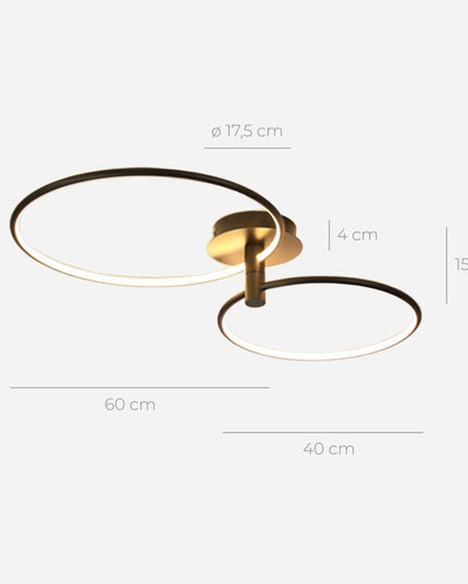 Nowoczesna lampa sufitowa LED | Plafon sufitowy z funkcją ściemniania