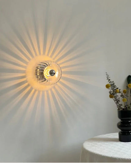 Kinkiet szklany w stylu Bauhaus | Lampa ścienna do wnętrz
