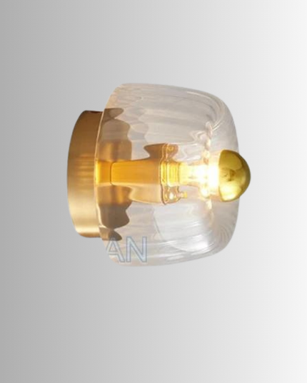 Kinkiet szklany w stylu Bauhaus | Lampa ścienna do wnętrz
