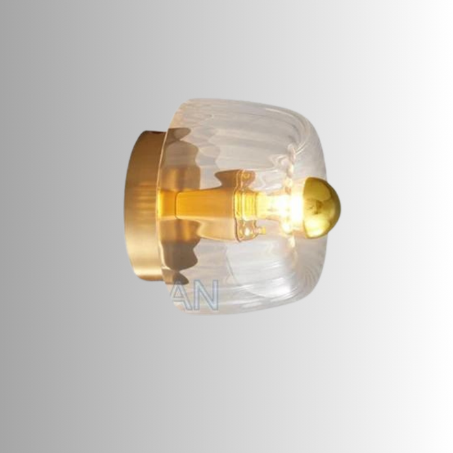 Kinkiet szklany w stylu Bauhaus | Lampa ścienna do wnętrz