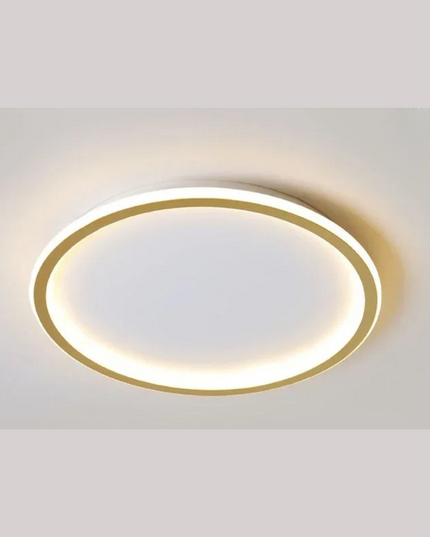 Lampa sufitowa skandynawska | Okrągła LED lampa z metalu i szkła