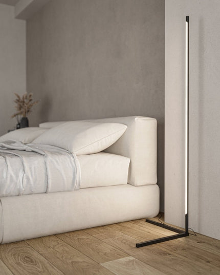 Lampa stojąca LED | Minimalistyczny design czarny