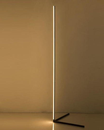 Lampa stojąca LED | Minimalistyczny design czarny