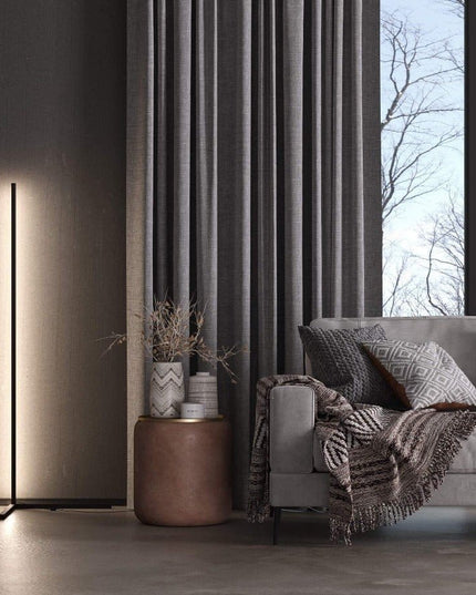 Lampa stojąca LED | Minimalistyczny design czarny
